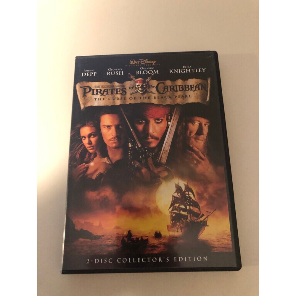 Pirates of the Caribbean: The Curse of the Black Pearl (DVD, 2003) Johnny Depp